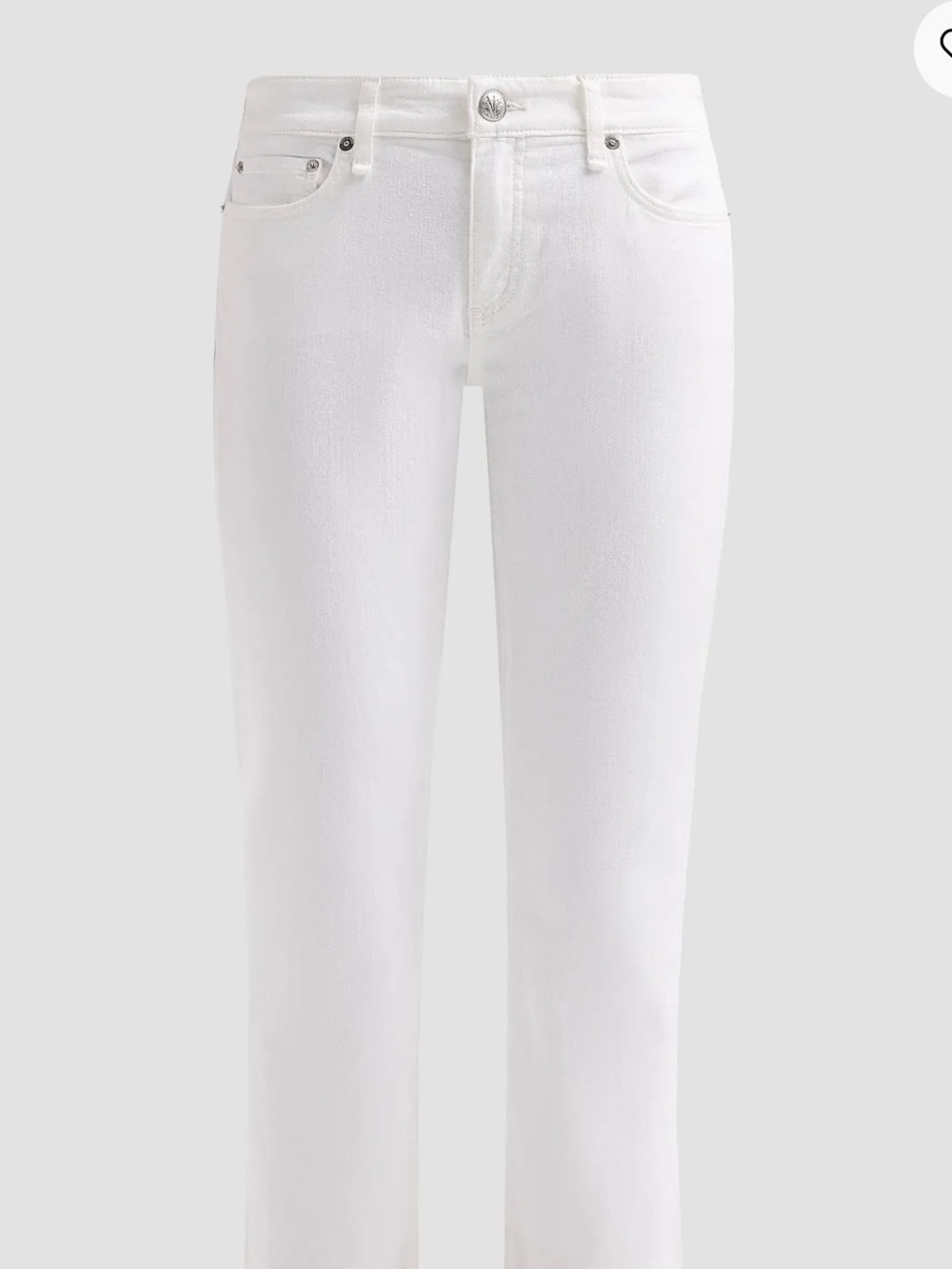 Rag & Bone The Dre White Denim Jeans